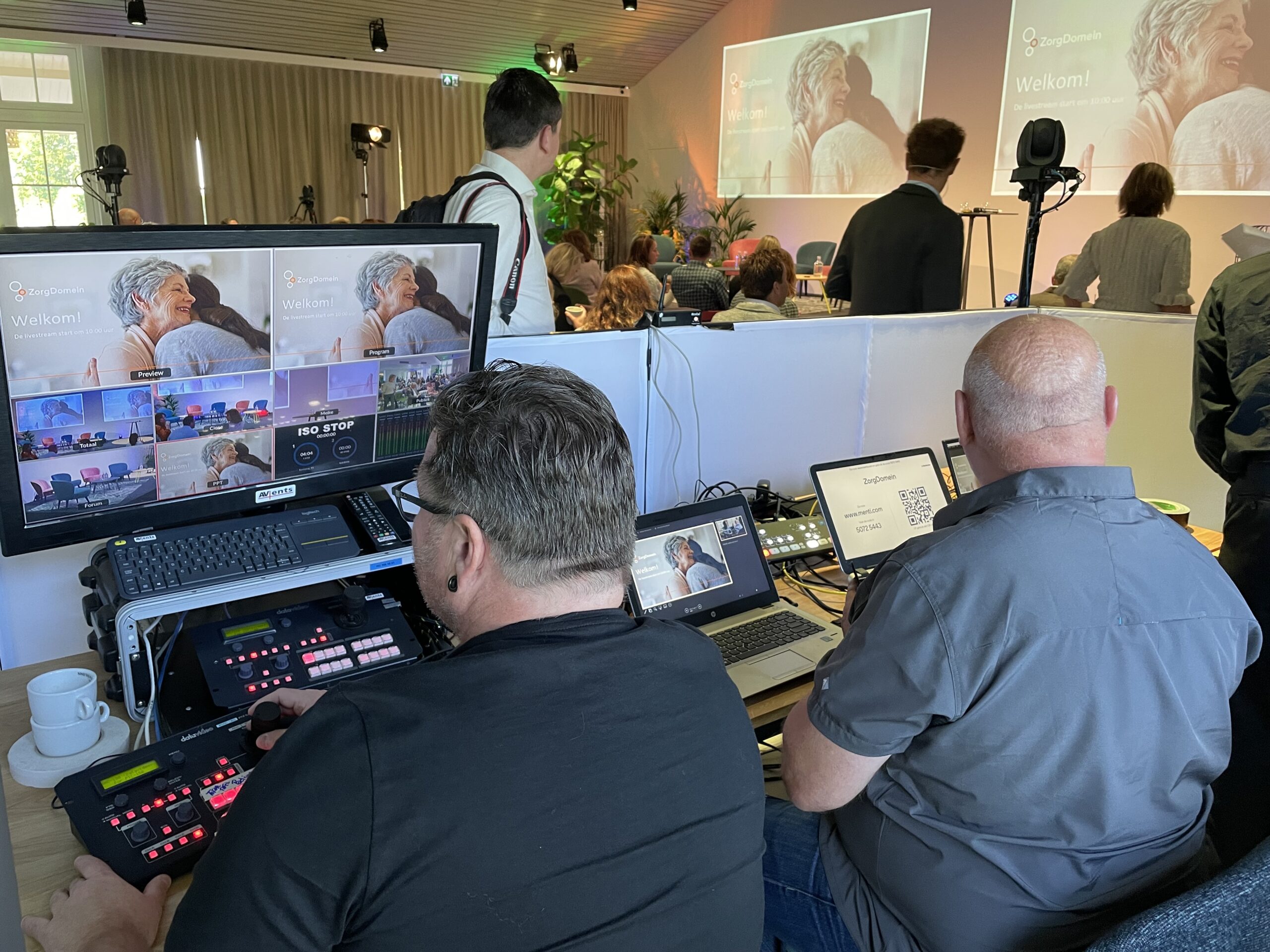 Professionele technische begeleiding voor congres bij Buitenplaats Kameryck