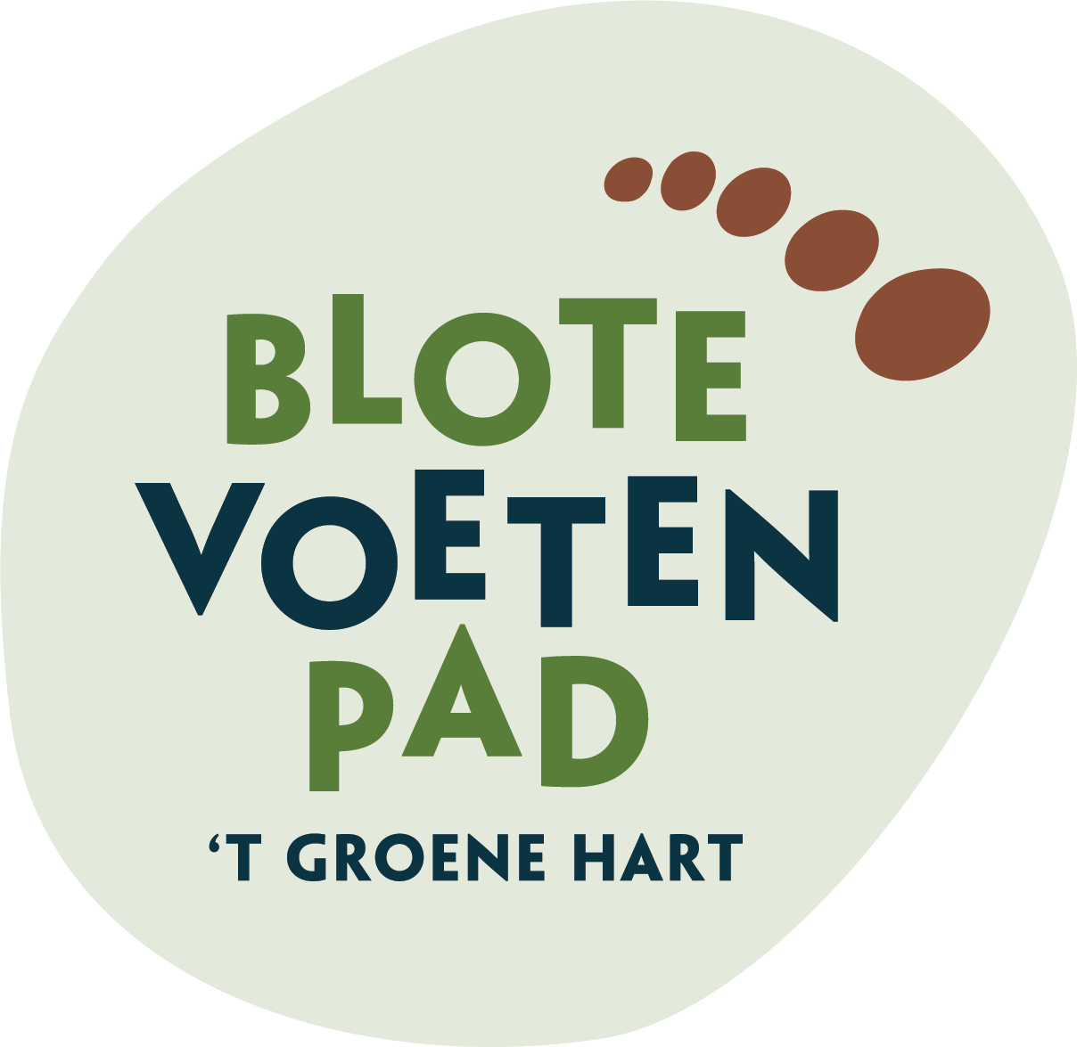 Logo Blotevoetenpad CMYK lichtgroene steen
