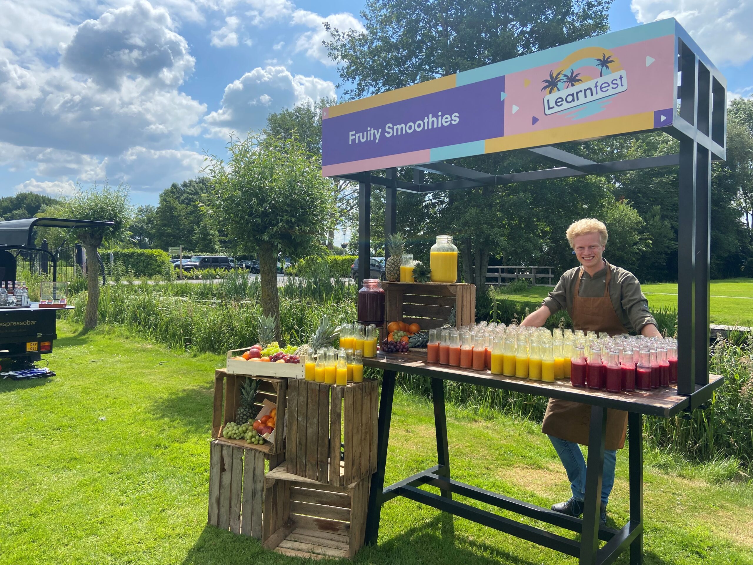 Foodstand festival terrein bij Buitenplaats Kameryck